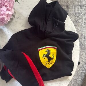 Scuderia Ferrari Shield Black Hoodie